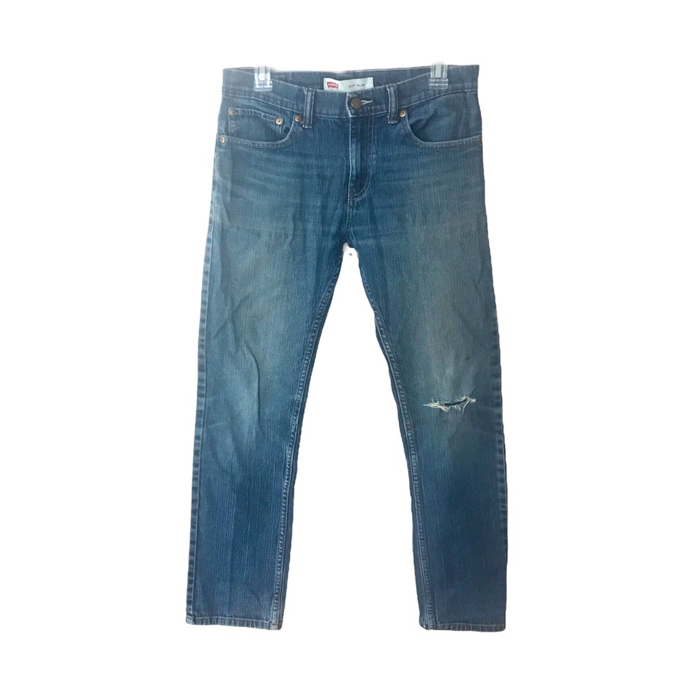 Levis 511 Slim Leg Blue Jeans Boys/Youth 18 Reg 29x29 Distressed.
